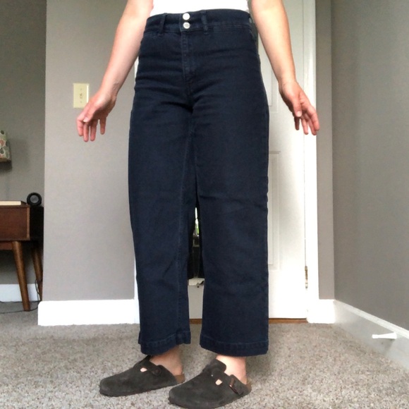Banana Republic Wide-Leg Crop Jean NWOT barrel utility style - Picture 2 of 8